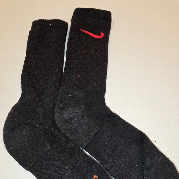 Nike Men's Dri-Fit Performance Socks Black/Red - Large - Picture 1 of 5